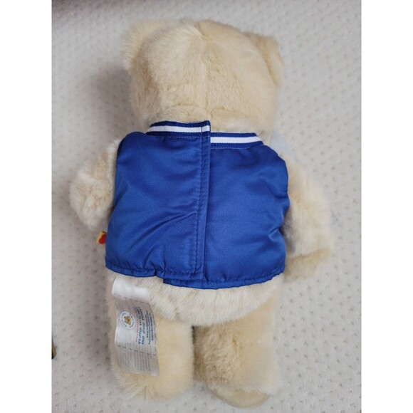BUILD A BEAR Beige CHEER BEAR PLUSH with BABW Pennant - Picture 4 of 6